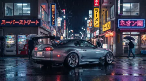 Toyota Supra Japanese city
