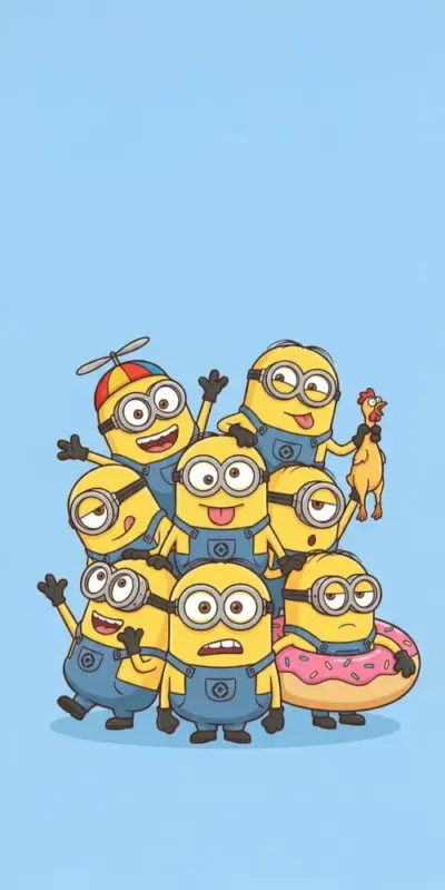 Illustration personnages Les minions