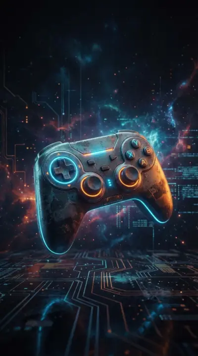 Manette de jeux futuriste