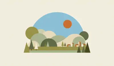 Minimalist natural landscape