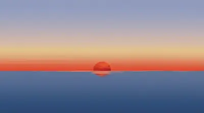 Minimalist sunset