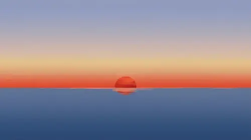 Minimalist sunset