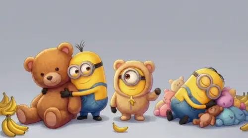 3 adorable little Minions