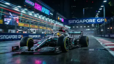 Formule 1 Lewis Hamilton neon