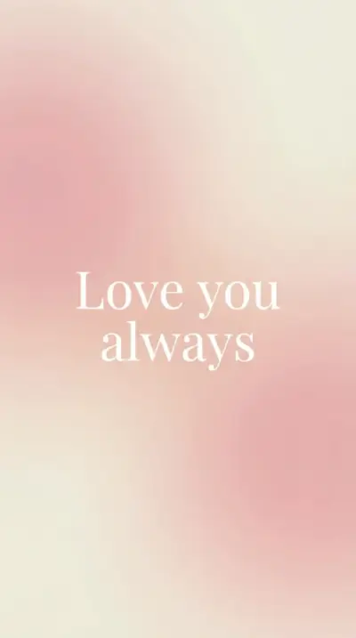 Love you always amour minimaliste