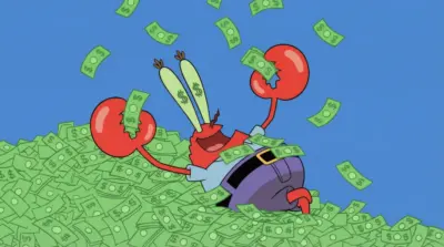 Mr. Krabs character from SpongeBob