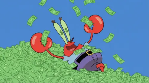 Mr. Krabs character from SpongeBob wallpaper HD 4K for desktop