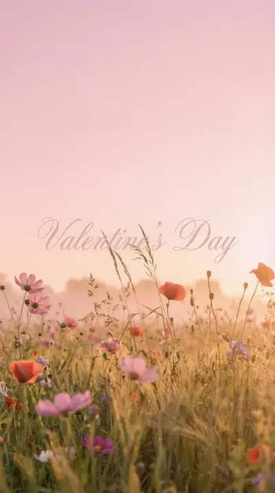 Fond floral nature Saint-Valentin