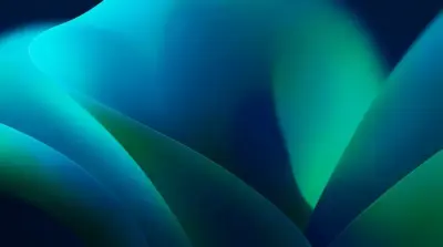 Abstract blue and green Macbook
