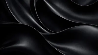 Abstract black fluid waves