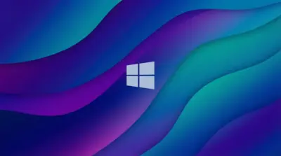 Ondes de couleurs abstraites Windows 11