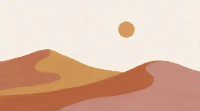Minimal desert dune