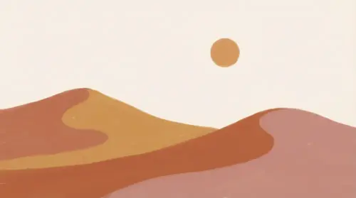Minimal desert dune