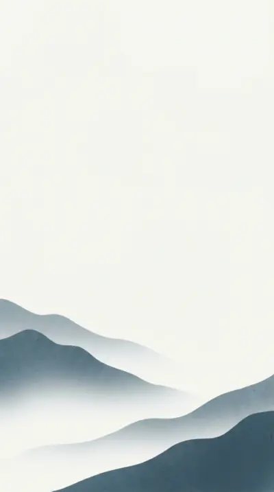 Montagne bleu minimaliste