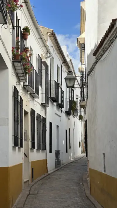 Ruelle espagnole aux maisons blanches