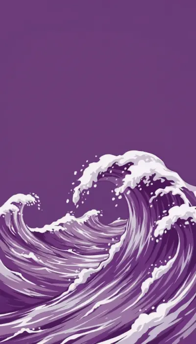 Vague ocean violet