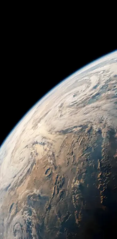 Vie réaliste planète terre dans l'espace