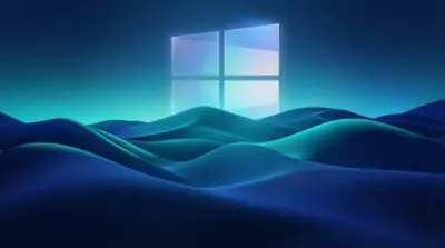 Windows logo bleu desert