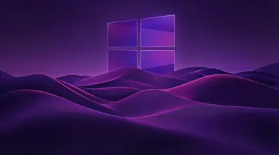 Windows logo violet desert