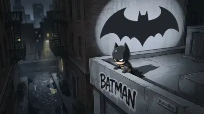 Illustration Batman chibi Gotham