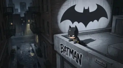 Illustration Batman chibi Gotham fonds d’écran HD 4K pour ordinateur