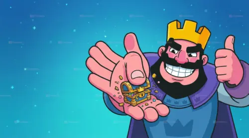 Clash Royale King et coffre au trésor fonds d’écran HD 4K pour ordinateur