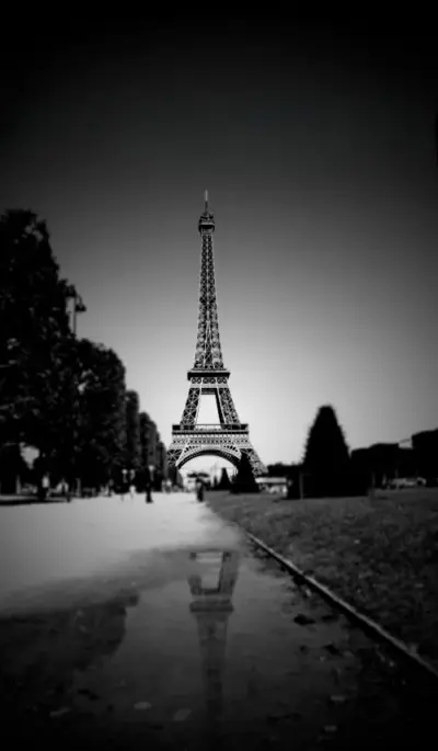 Photographie Tour Eiffel noir et blanc
