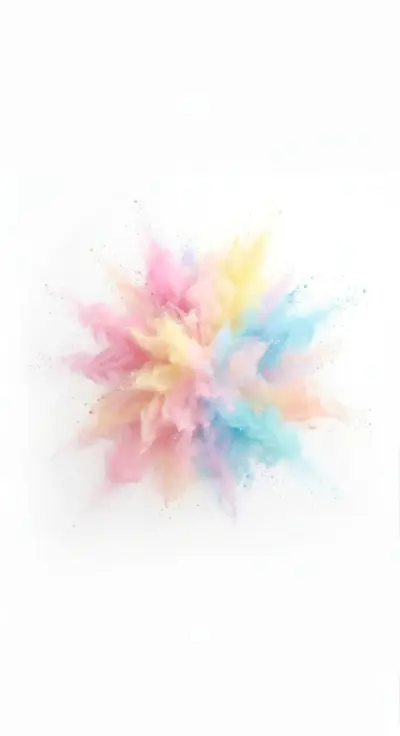 Explosion de poudre colorée
