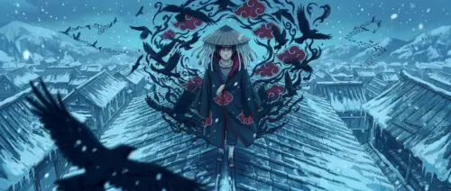 Arrière Plan Itachi uchiha de l’animé Naruto pour ecran large fonds d’écran HD 4K pour ordinateur