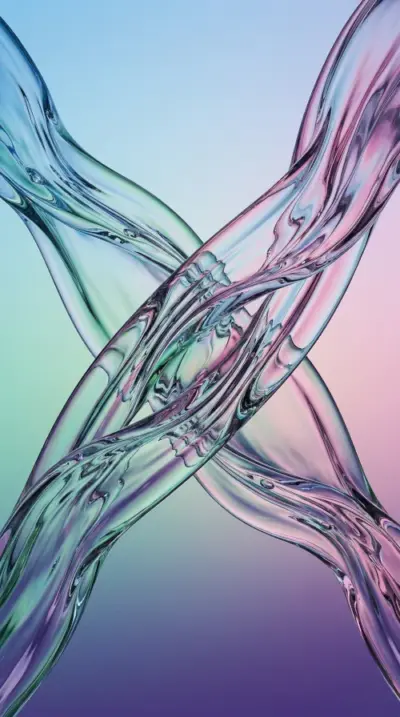 Android abstrait effet verre liquide Samsung