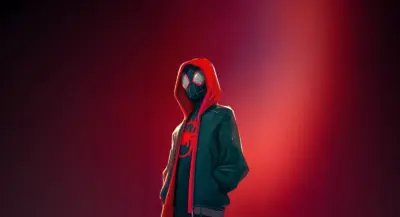 Spider-man miles morales arrière plan minimaliste