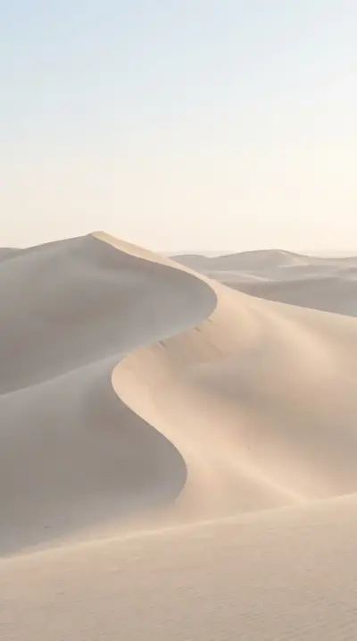Dunes du désert minimaliste beige esthétique pour iPhone