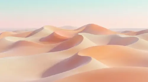 Dunes de désert pastel minimaliste esthétique pour PC fonds d’écran HD 4K pour ordinateur