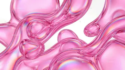 Abstract pink liquid shapes background