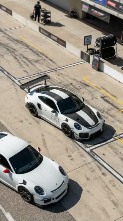 Porsche 911 GT2 RS sur circuit
