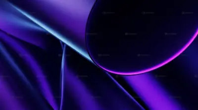 Abstract blue and purple background and 3D design