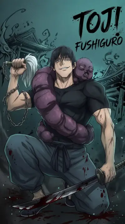 Arrière plan portrait Toji Fushiguro