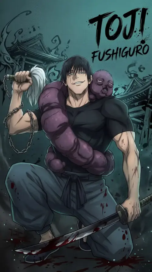 Background portrait of Toji Fushiguro