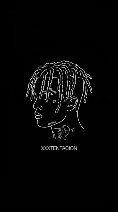 Arrière plan minimaliste XXX Tentacion