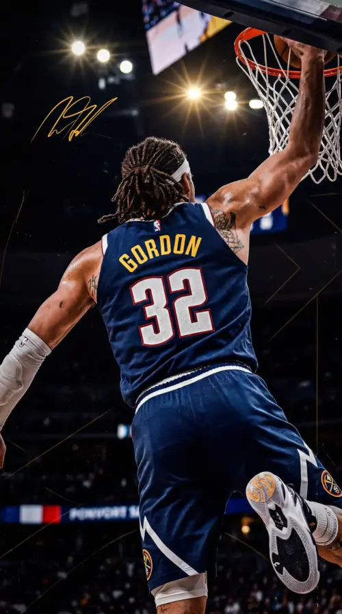 NBA basketball player Aaron Gordon background for mobile wallpaper HD 4K for phone