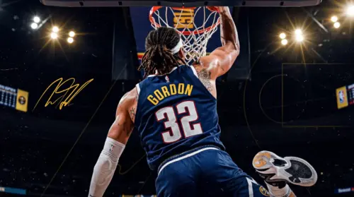 Background PC Aaron Gordon dunks NBA action wallpaper HD 4K for desktop