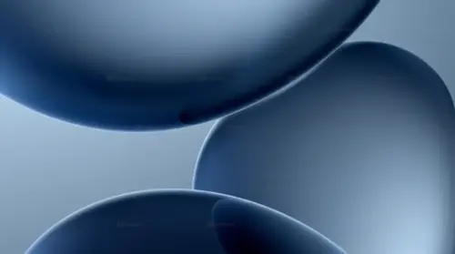 Formes bleu abstraites à dégradé doux pour macbook fonds d’écran HD 4K pour ordinateur