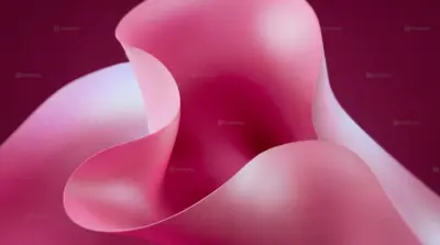 Arrière plan PC abstrait rose formes fluides 3D dégradé