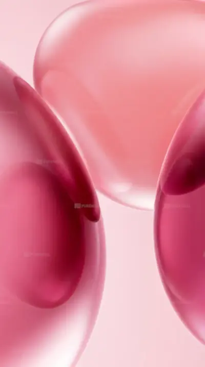 Abstract pink minimalist fluid shapes for mobile wallpaper HD 4K for phone