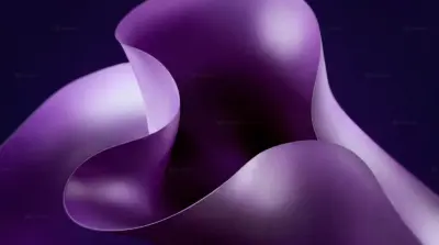 Arrière plan PC abstrait violet formes fluides 3D dégradé