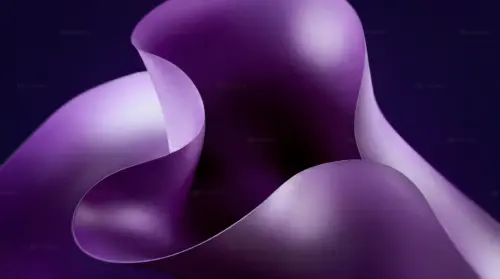 Abstract purple PC background with 3D gradient fluid shapes wallpaper HD 4K for desktop
