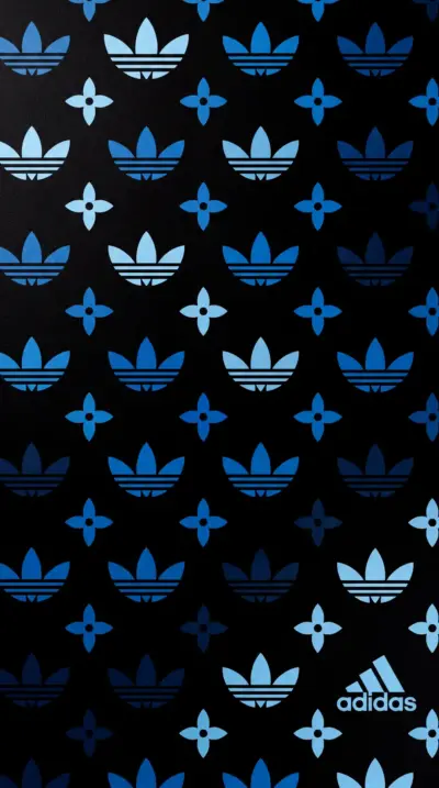 Adidas blue dark logo pattern for mobile