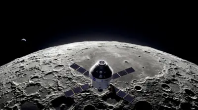 Artemis II Orion orbite lunaire vue panoramique pour pc