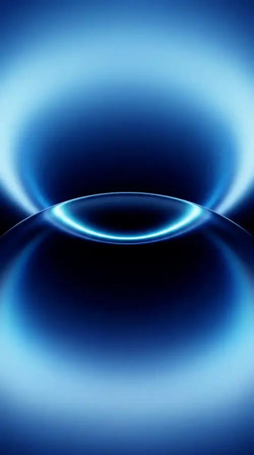 Abstract blue glow minimalist design for iPhone 17 wallpaper HD 4K for phone
