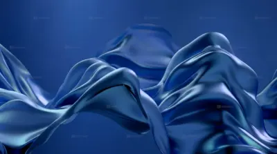 Vagues liquides abstraites bleues en 3D pour arrière plan PC